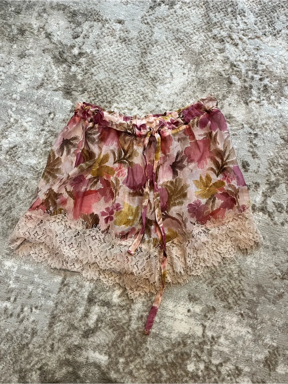 Zara Pink Lacey Shorts